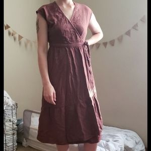 Dyed Universal Thread Muslin Wrap Dress